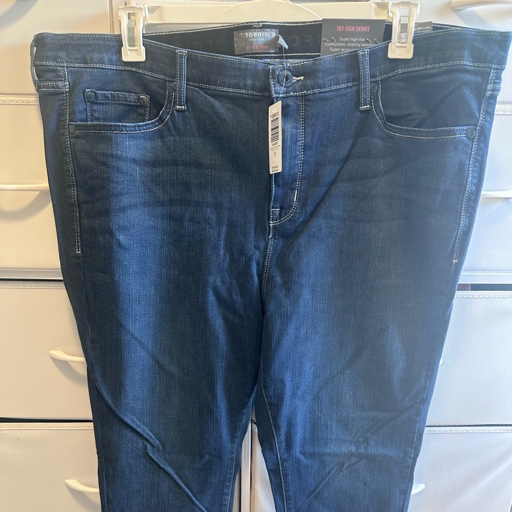 Torrid Sky High Skinny Jeans in Dark Blue